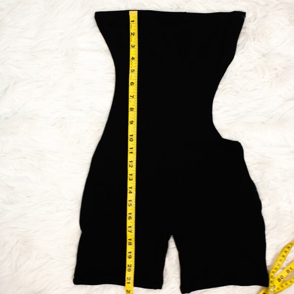 Naked Wardrobe Black Strapless Waist Cut Out Romper Women Small Minimalistic - Picture 5 of 8
